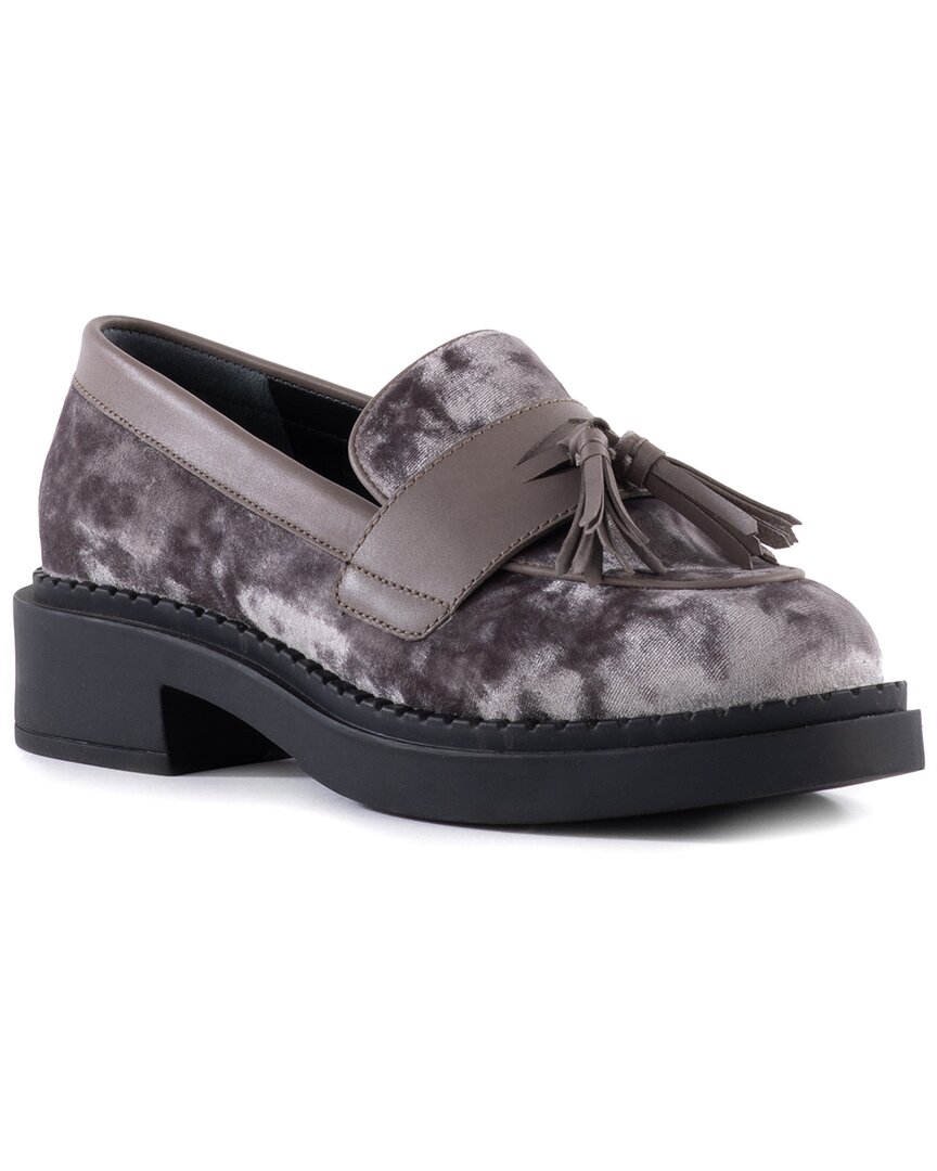 SEYCHELLES SEYCHELLES FINAL CALL VELVET & LEATHER LOAFER