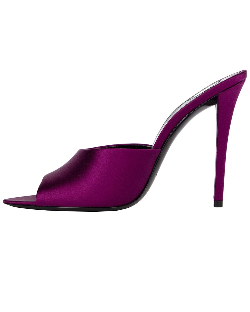 Saint Laurent Women's Silk Goldie Mule