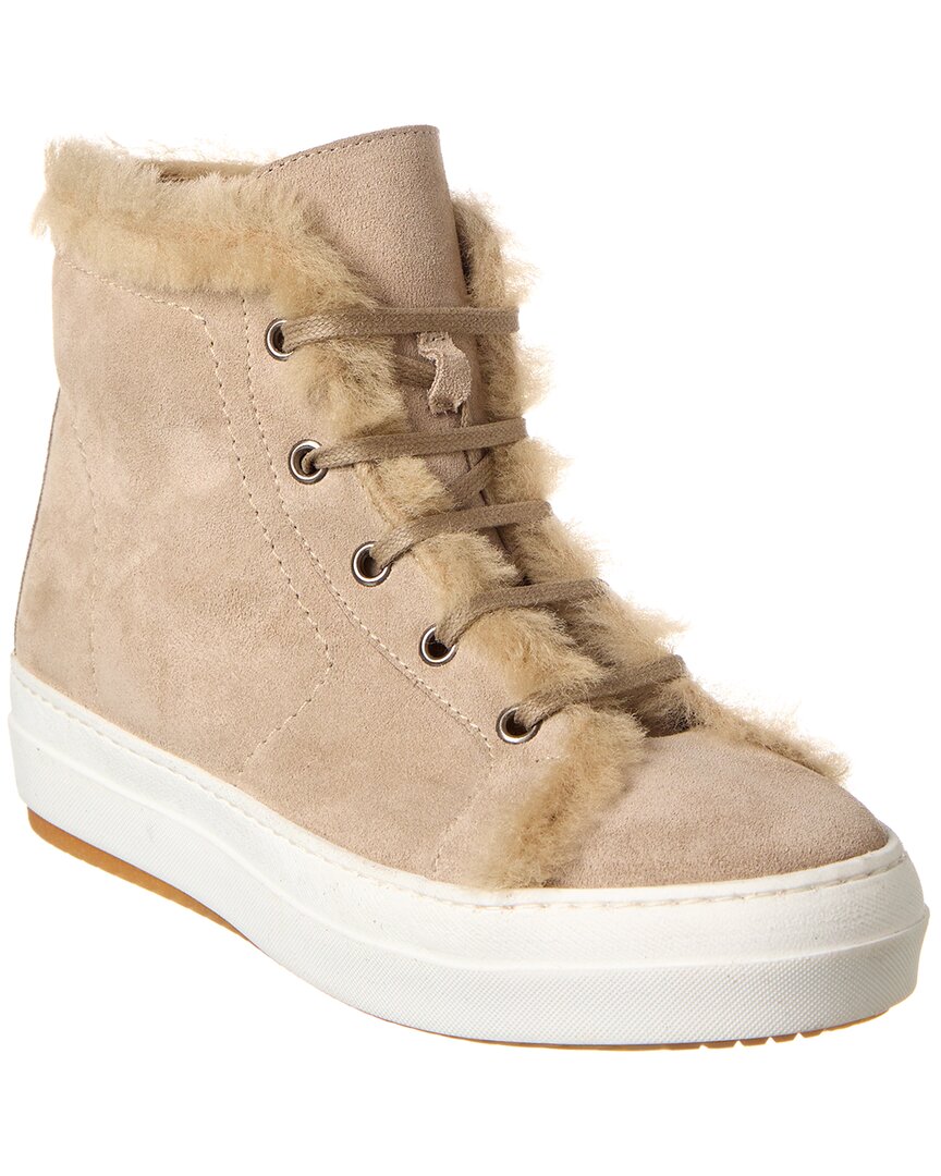Shop Theory Suede High-top Sneaker In Brown
