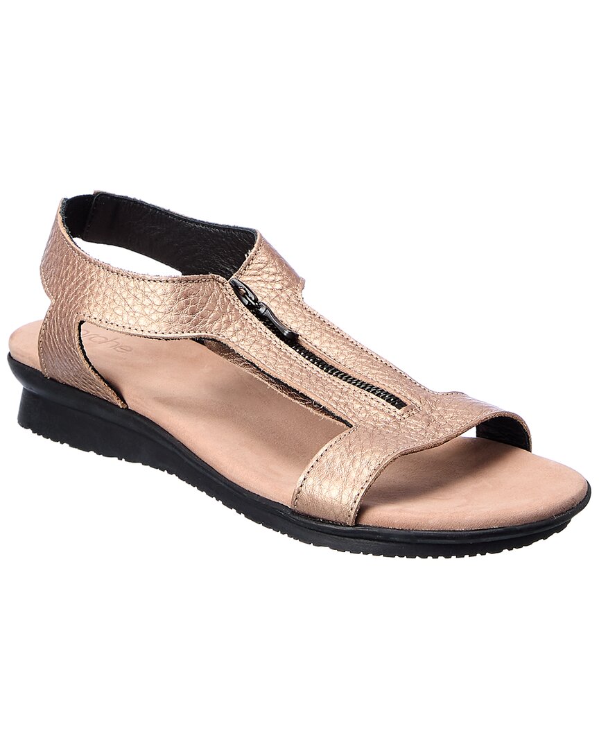 Arche Aurnaa Leather Sandal In Antico/blush