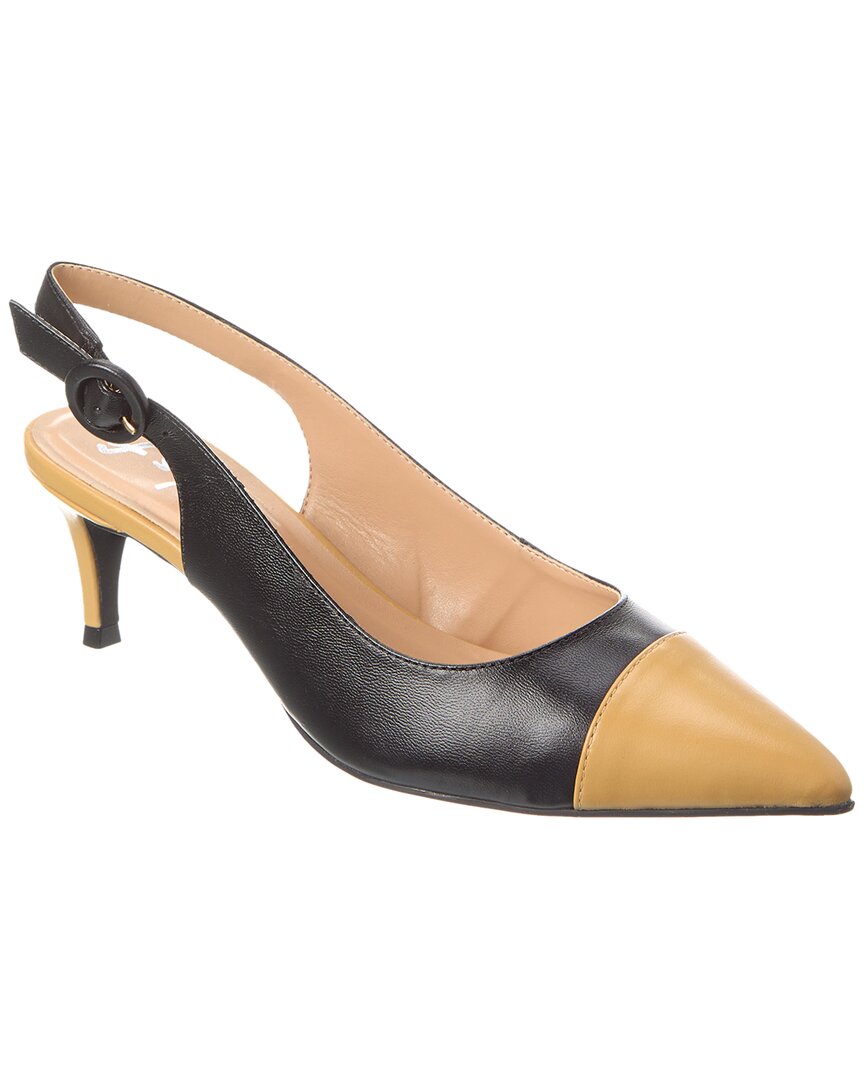 Shop French Sole Skylar Leather Slingback Pump In Black