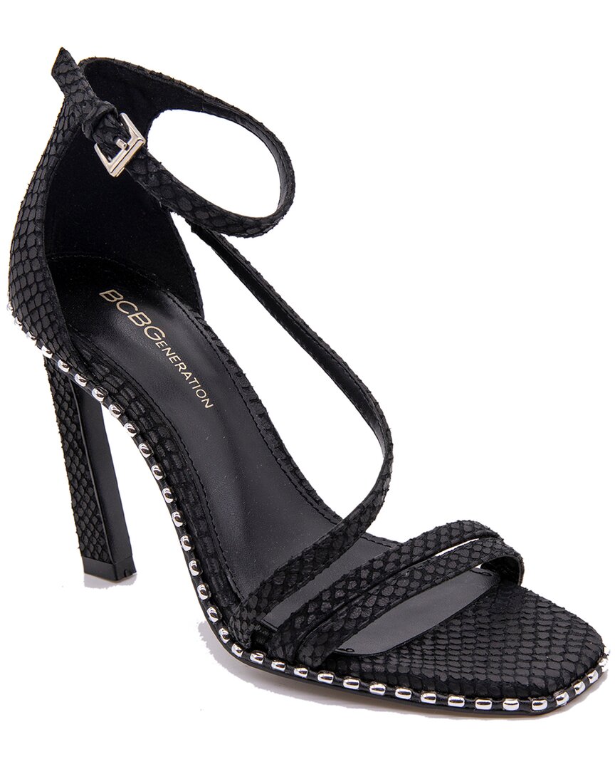 Bcbgeneration Balina Snake Embossed Ankle Strap Sandal