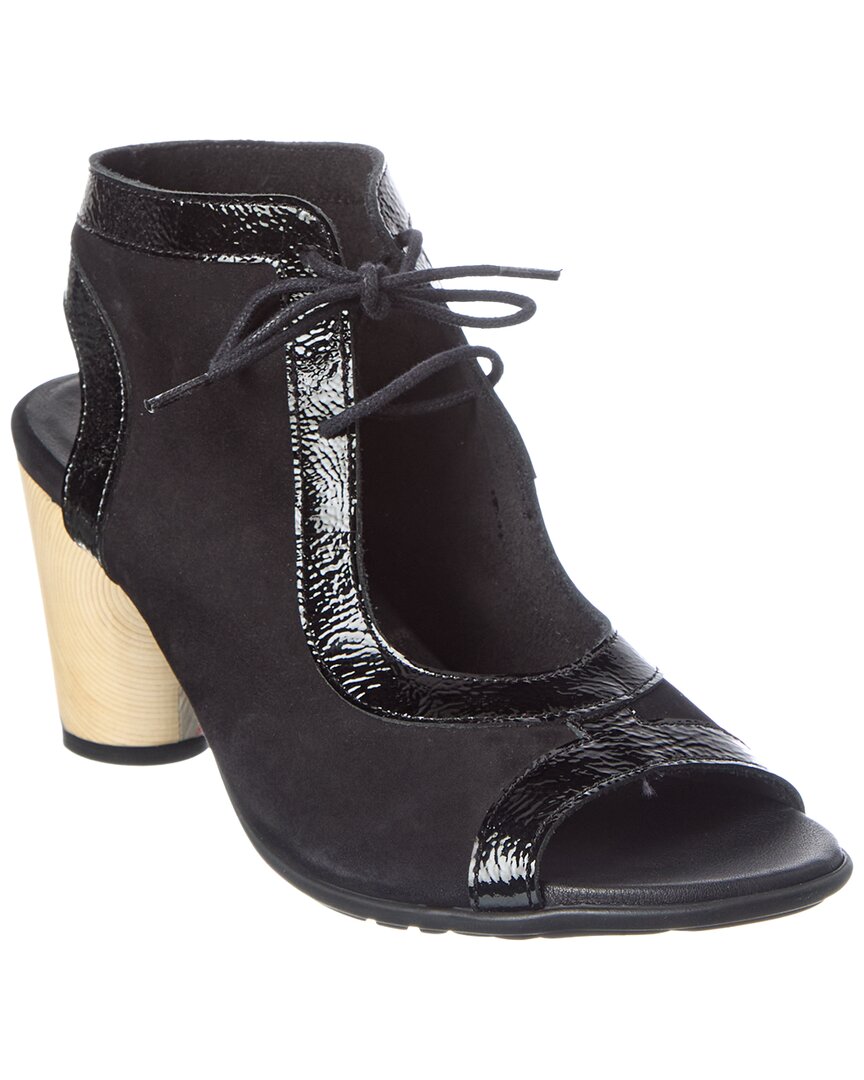 Arche Leally Leather Flat In Black