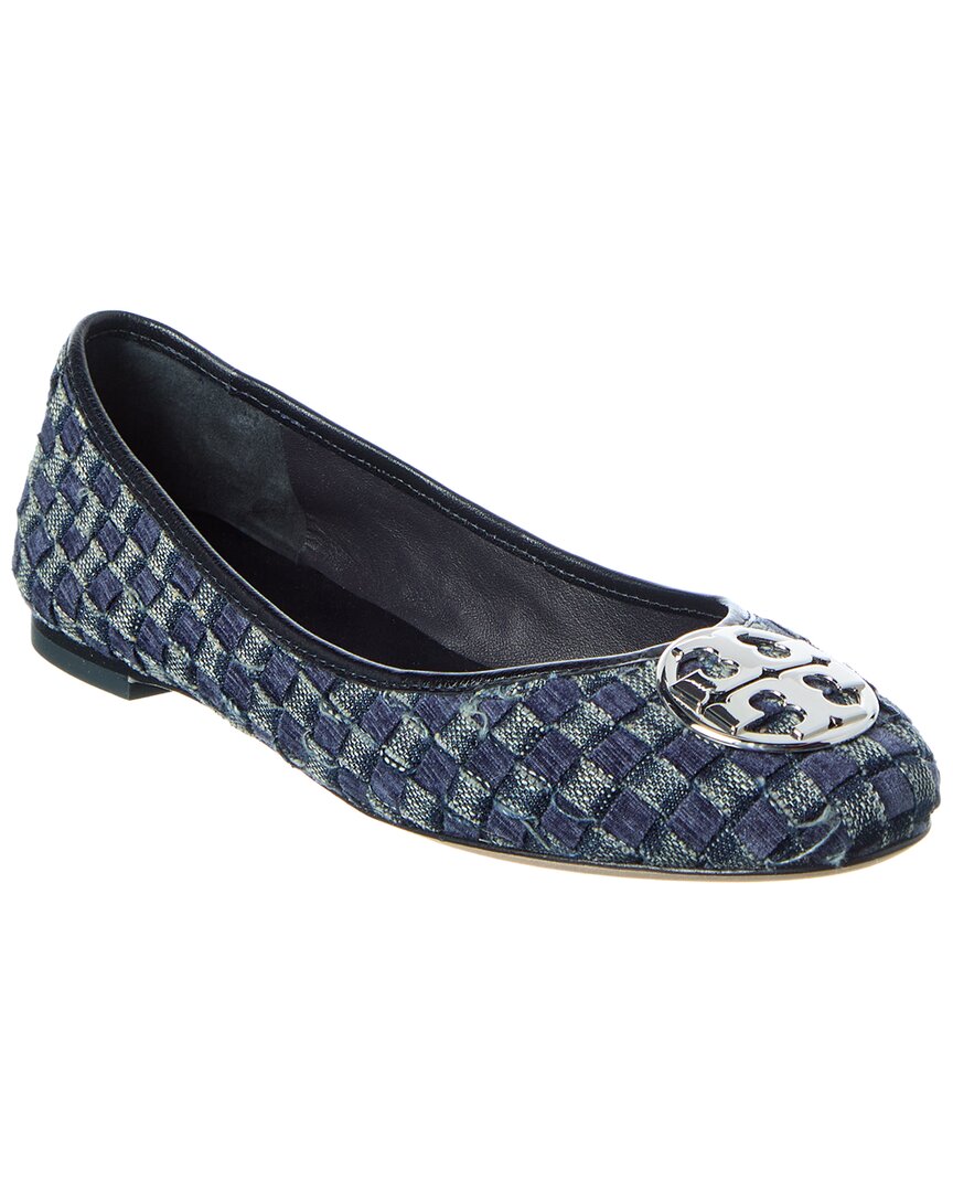 Tory Burch Chelsea Denim Ballet Flat In Blue