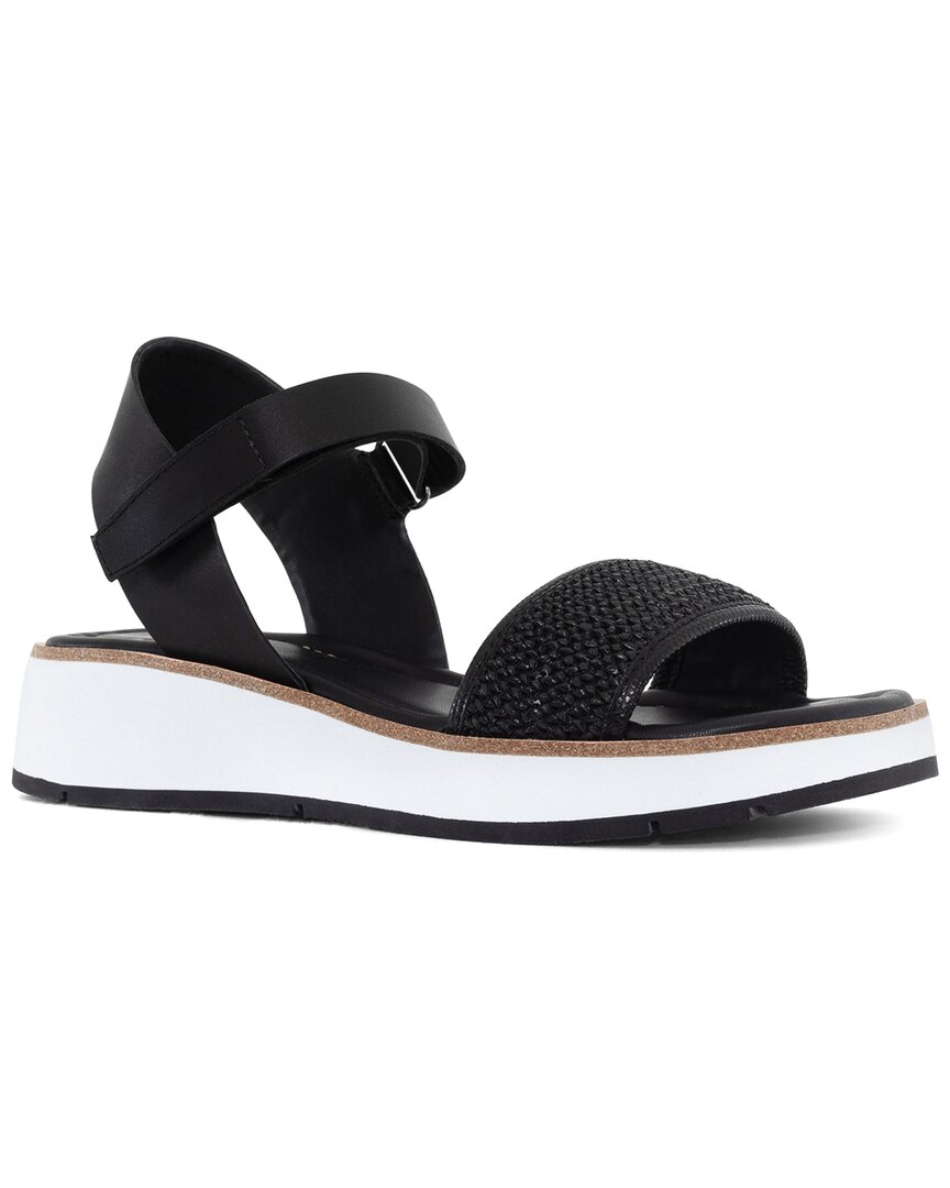 DONALD PLINER DONALD PLINER KINSLEY LEATHER-TRIM SANDAL