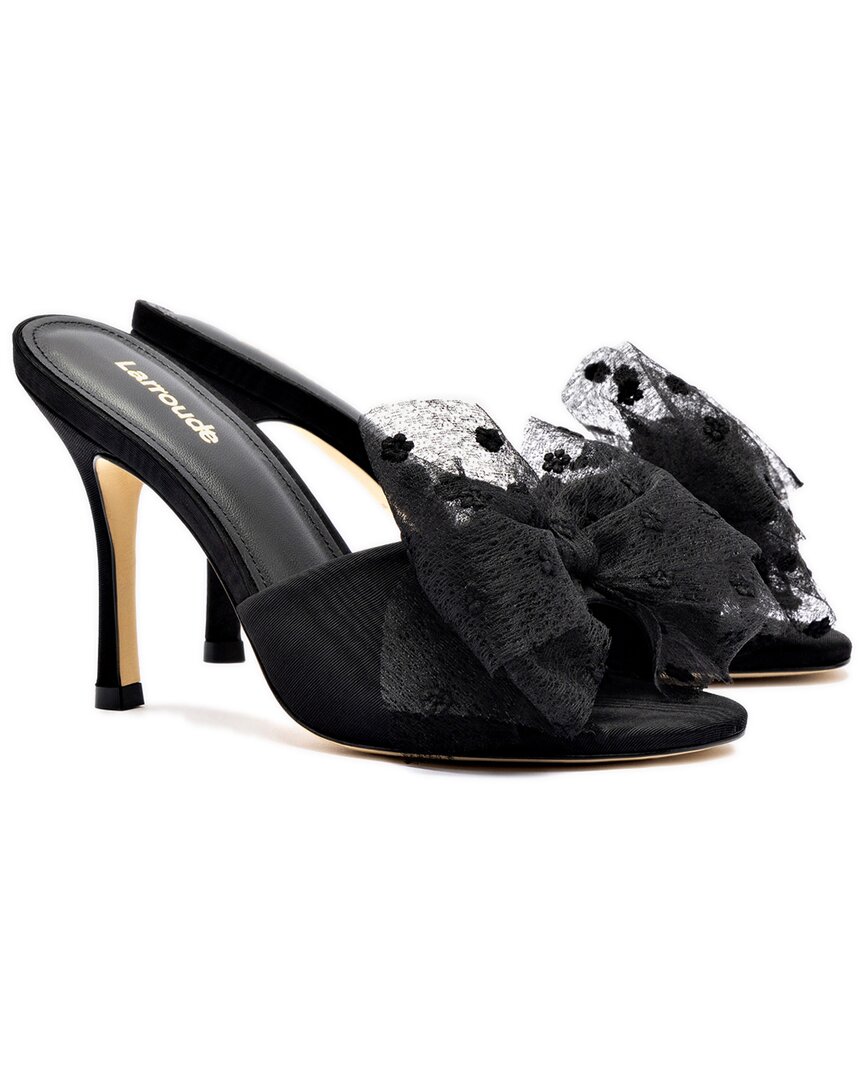 Larroude Elle Mule Blac Black