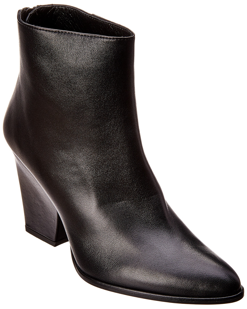 Stuart Weitzman Bedford Leather Bootie Women's Black 9.5 | eBay