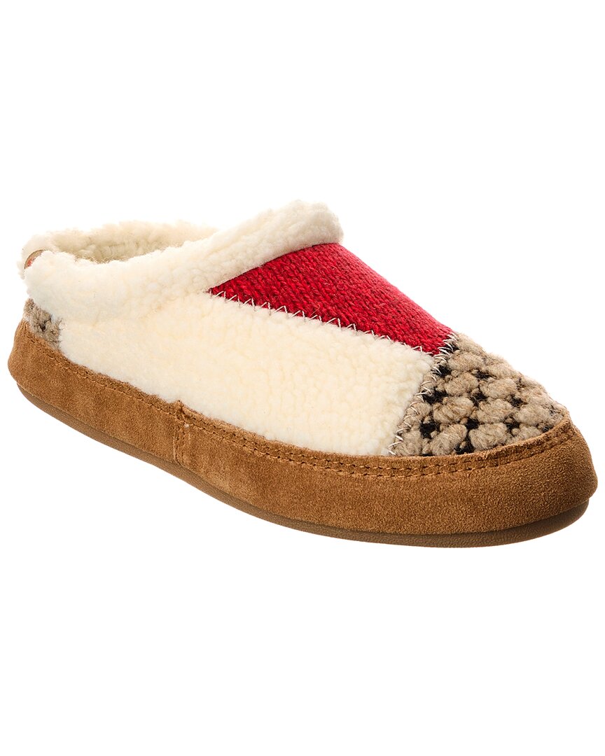 Acorn Meadow Mule Slipper In Black