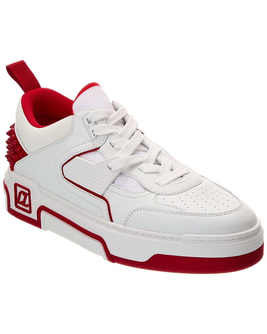 Christian Louboutin White/red Astroloubi Sneakers In White