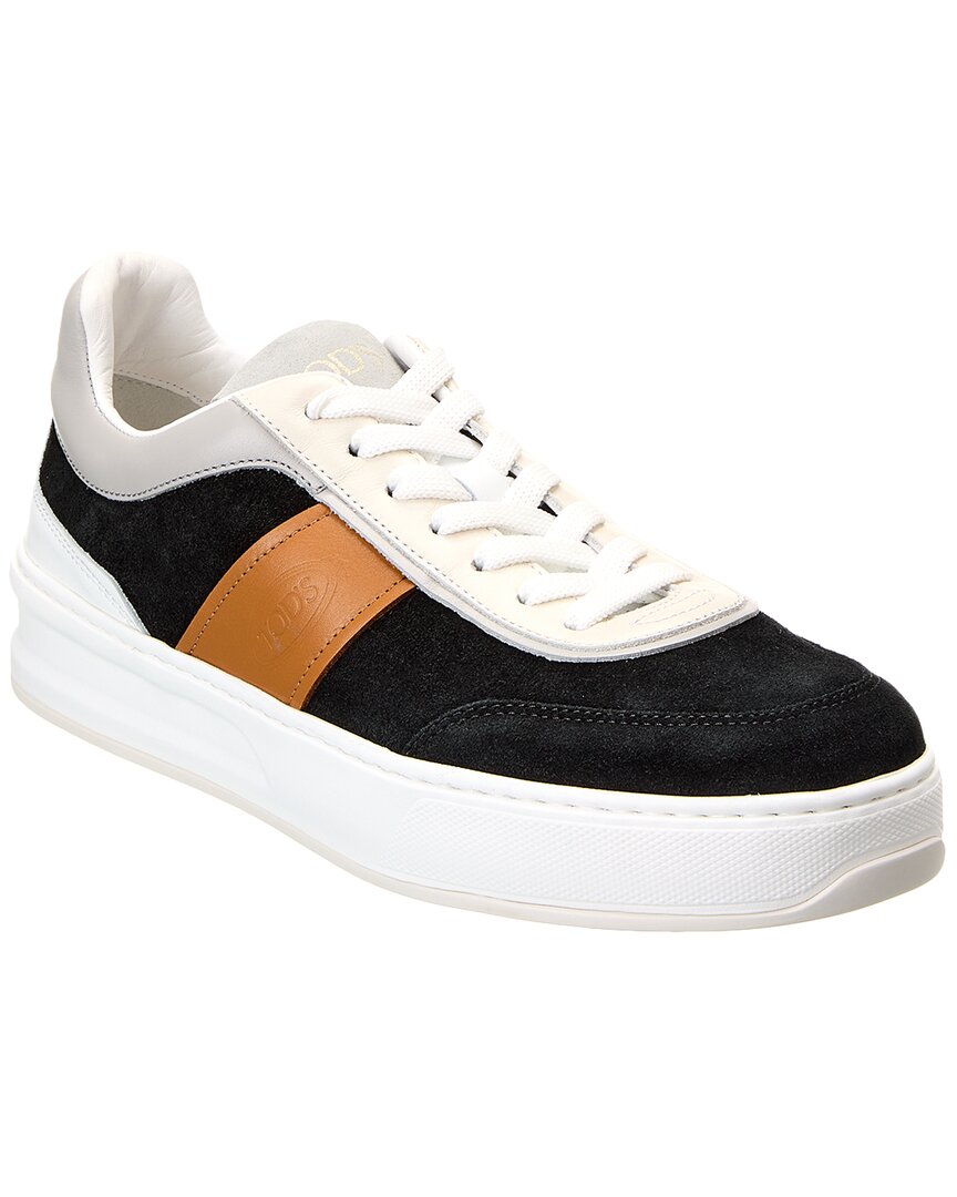 Tod's Man Sneakers Black Size 9 Leather In Black