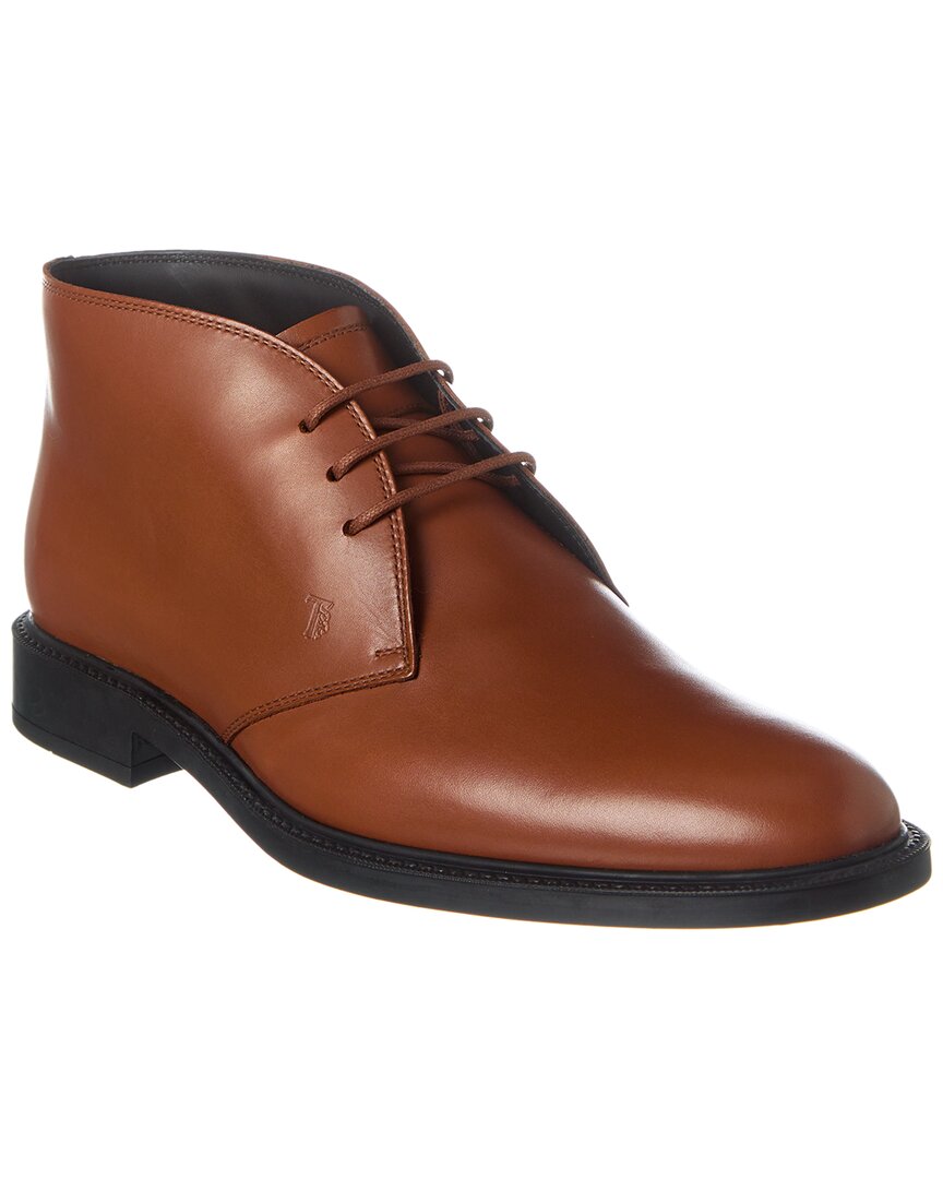 Tod's Leather Boot In Brown