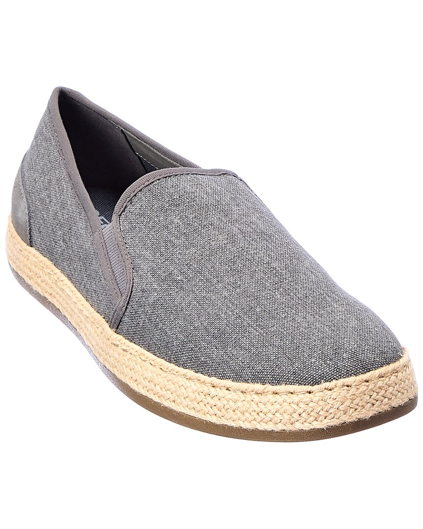 Shop Geox Pantelleria Canvas Loafer In Grey