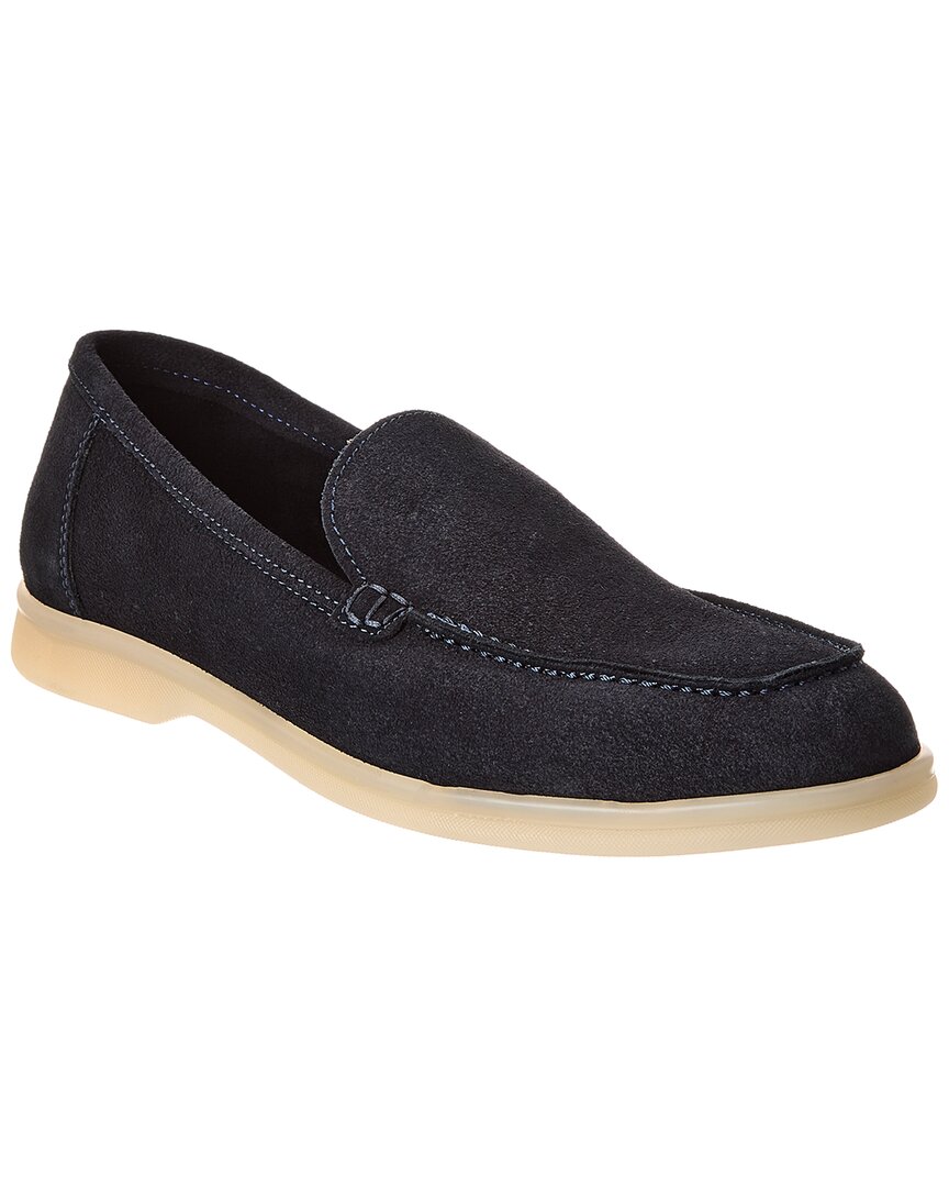 Shop M By Bruno Magli Primo Suede Loafer In Blue