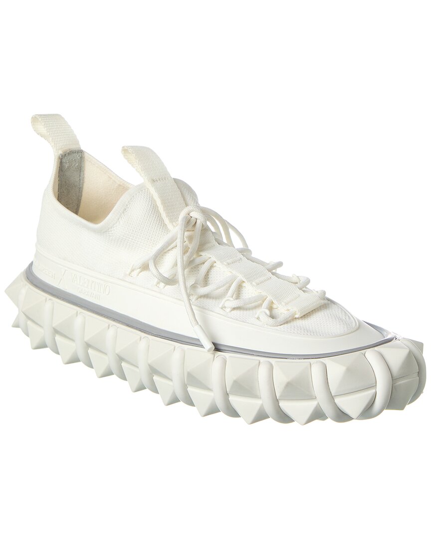 Valentino Craig Green X Knit & Rubber Sneaker In White