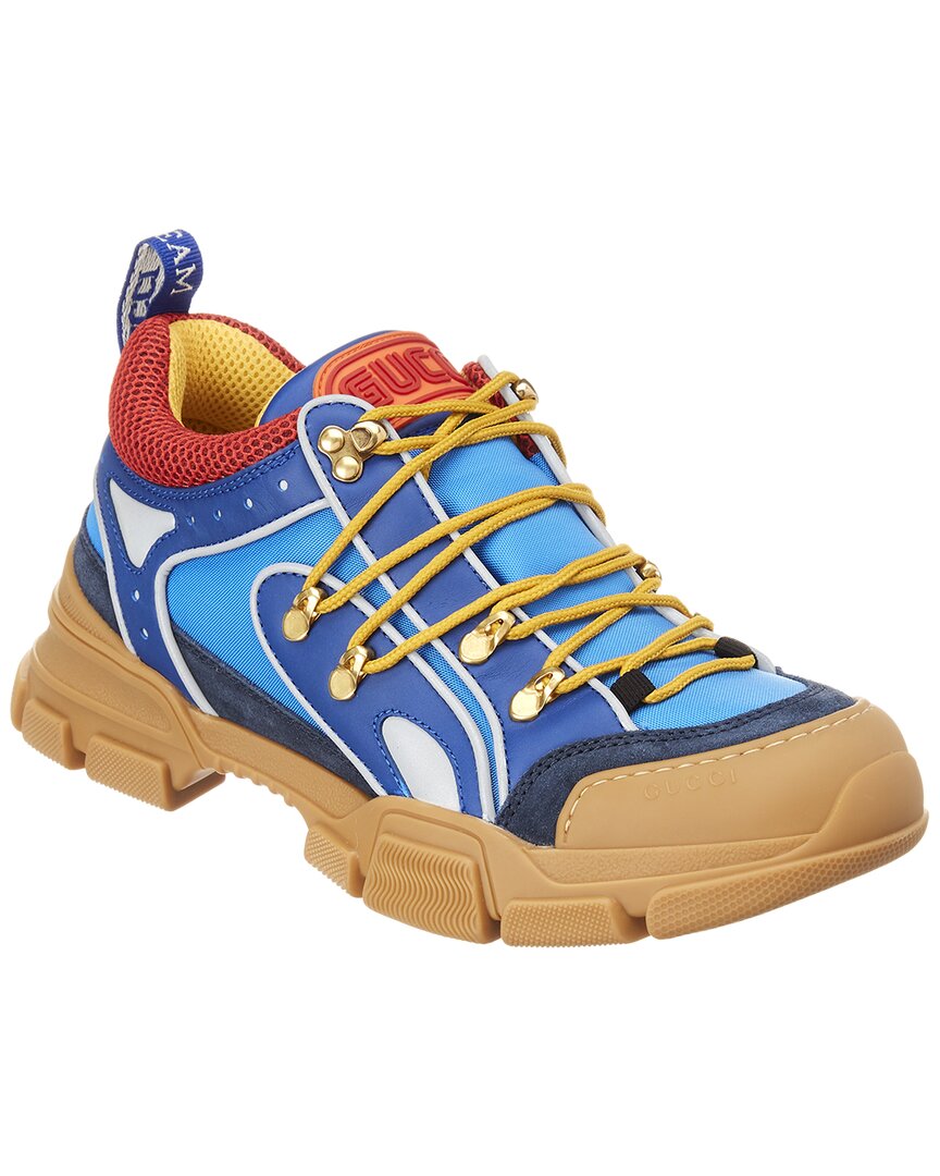 GUCCI GUCCI FLASHTREK LEATHER & MESH SNEAKER