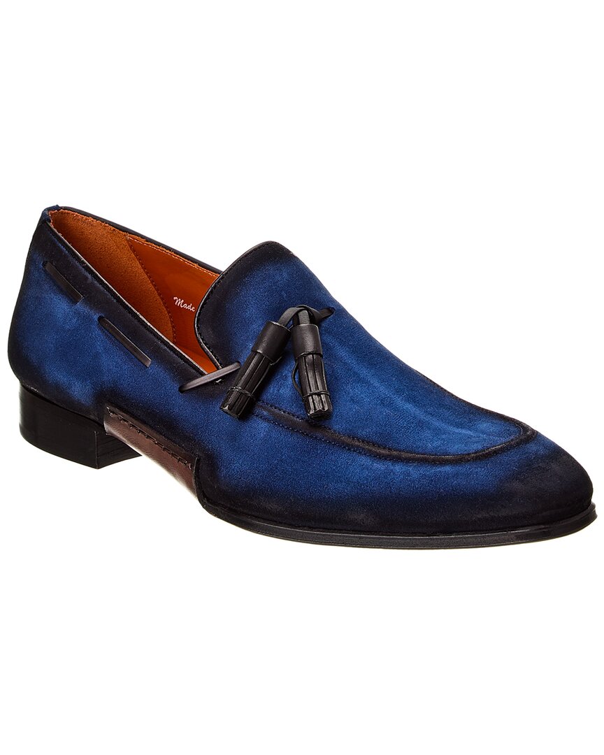 Mezlan Pavose Tassel Loafer In Blue