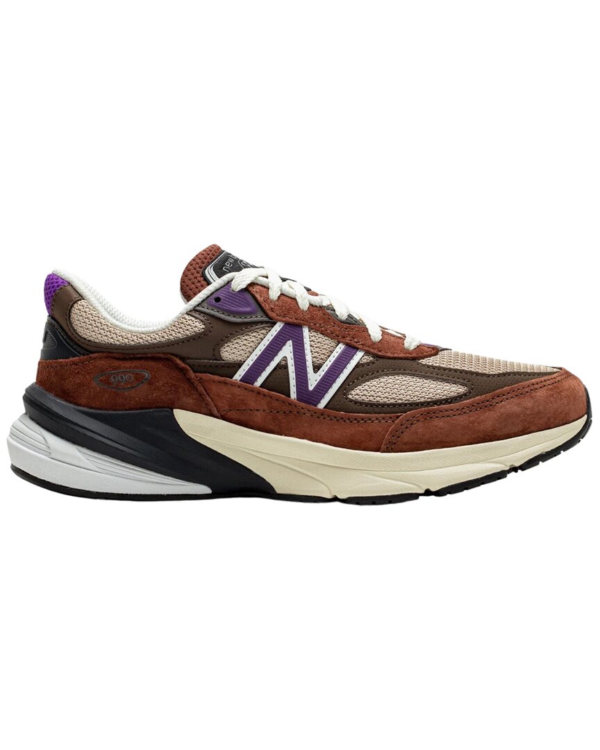 New Balance Round Toe Sneakers With Suede And Mesh Accents