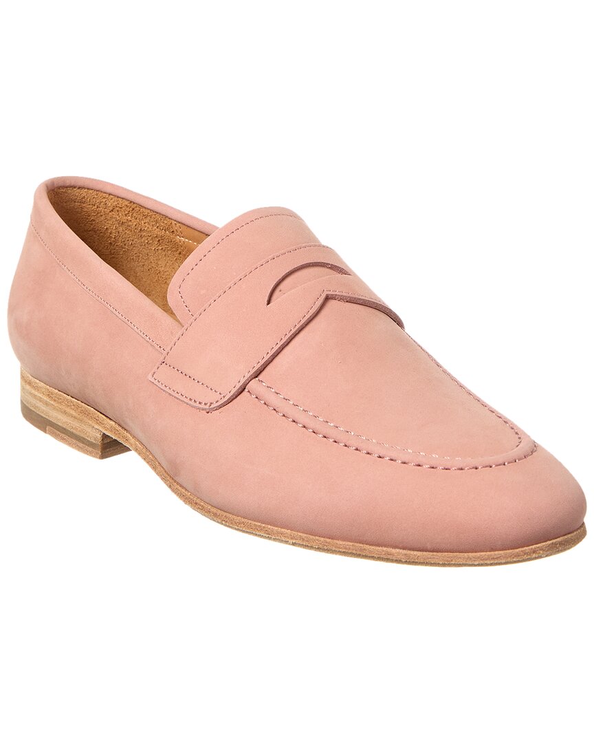 Curatore Suede Penny Loafer In Pink