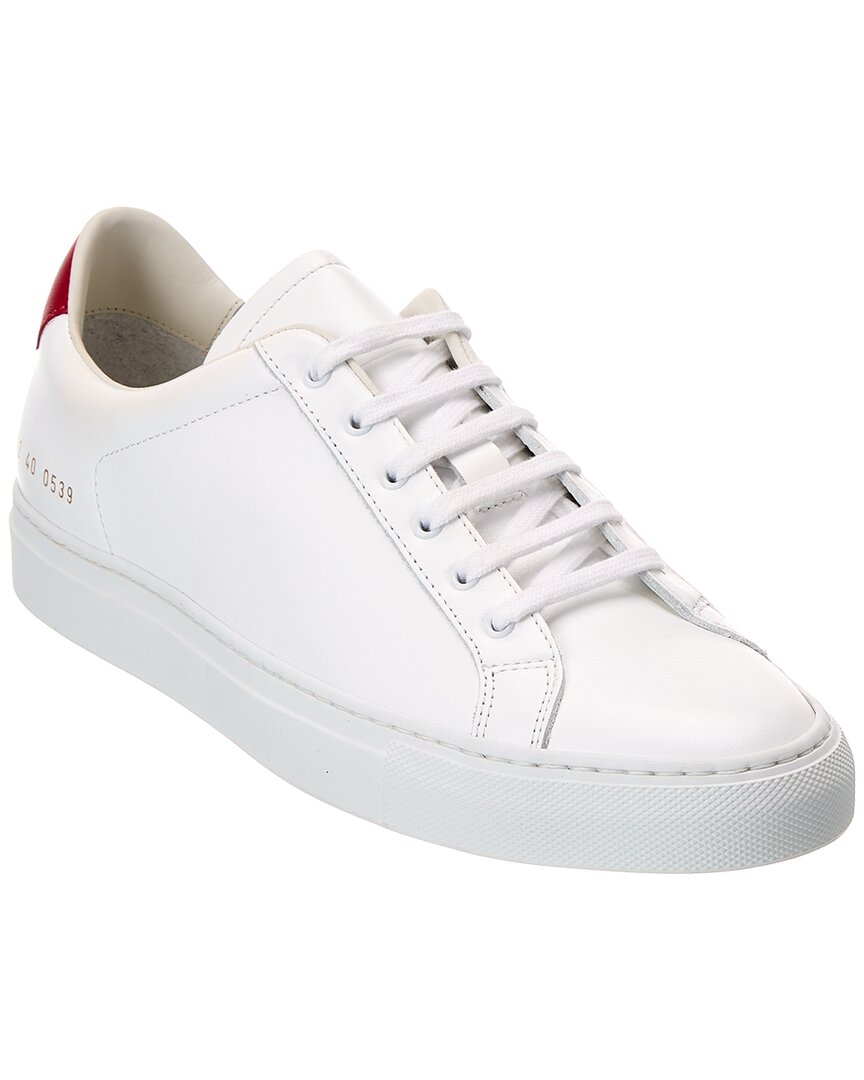 Common Projects Retro Low Leather Sneaker In White