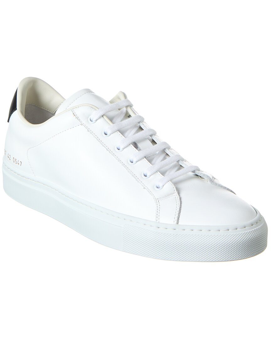 Common Projects Retro Low Leather Sneaker In White