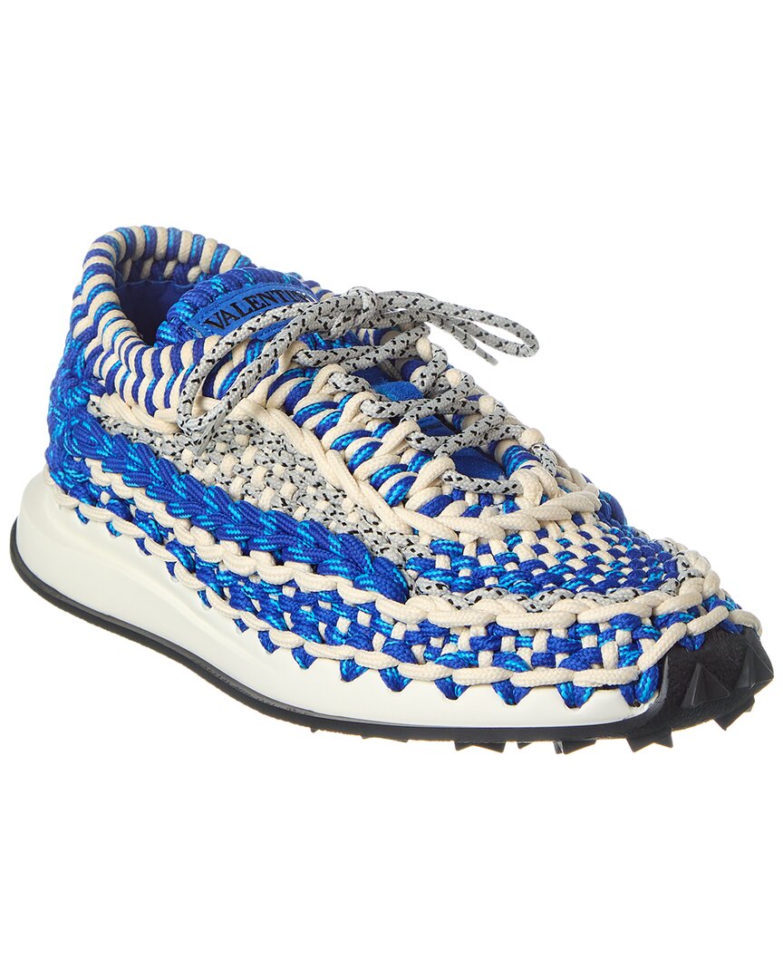 Valentino Rope Sneaker In Blue