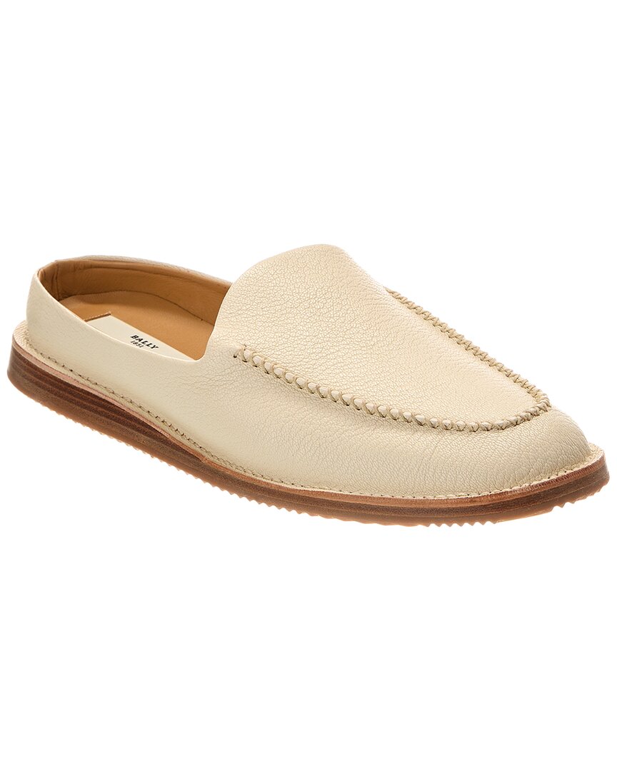 Bally Man Mules & Clogs Ivory Size 7.5 Leather In White