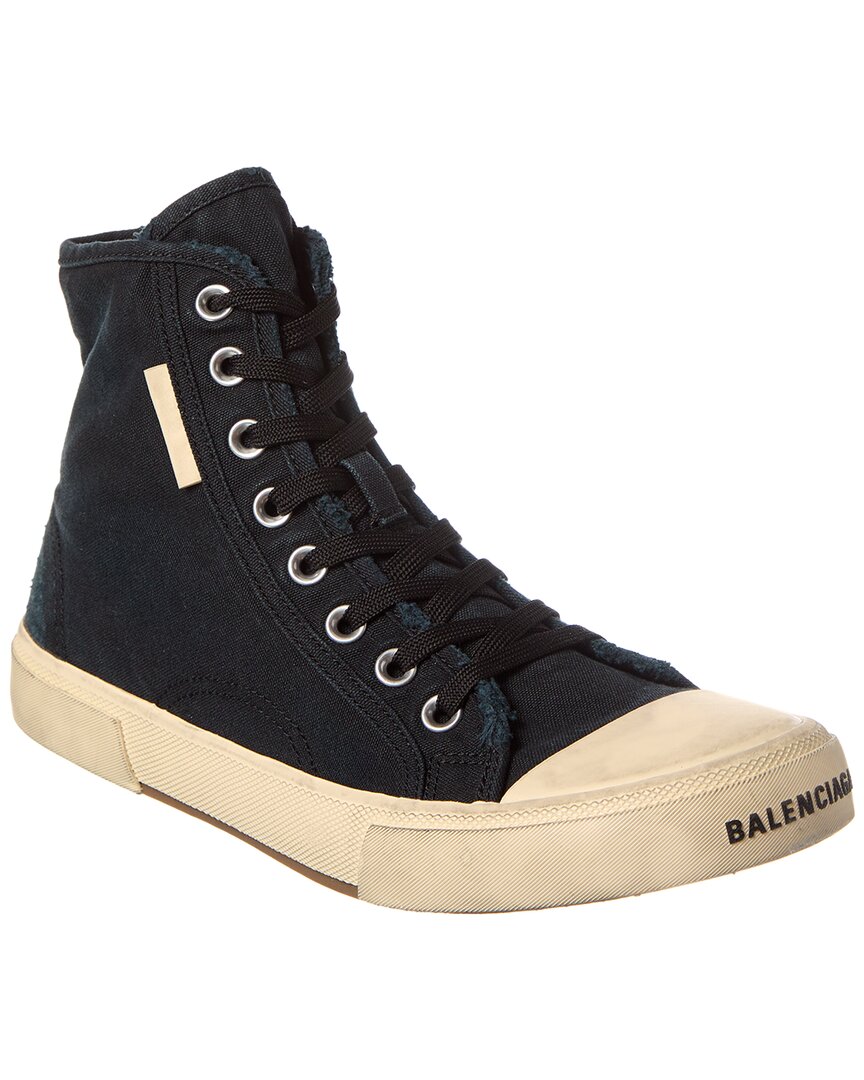 Balenciaga Paris High Top Sneaker In Black