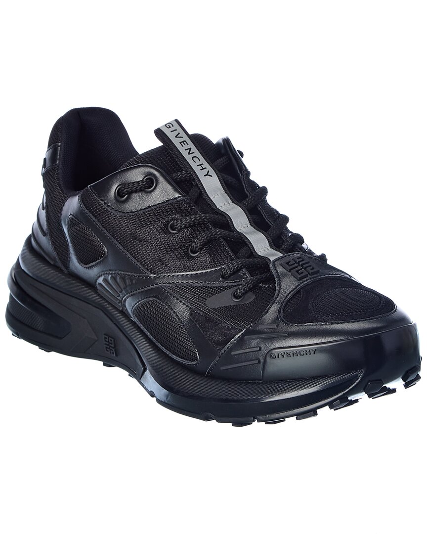 Shop Givenchy Giv 1 Mountain Mesh & Leather Sneaker In Black