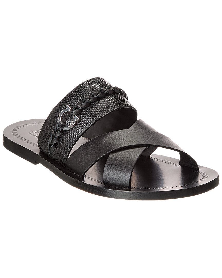 FERRAGAMO FERRAGAMO GIOTTO LEATHER SANDAL