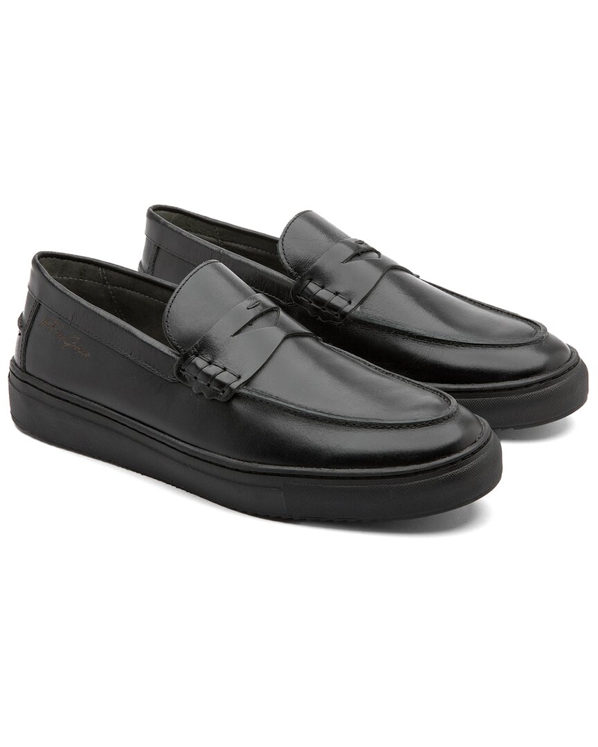 Gernie Nyc 22's Leather Penny Loafer In Black