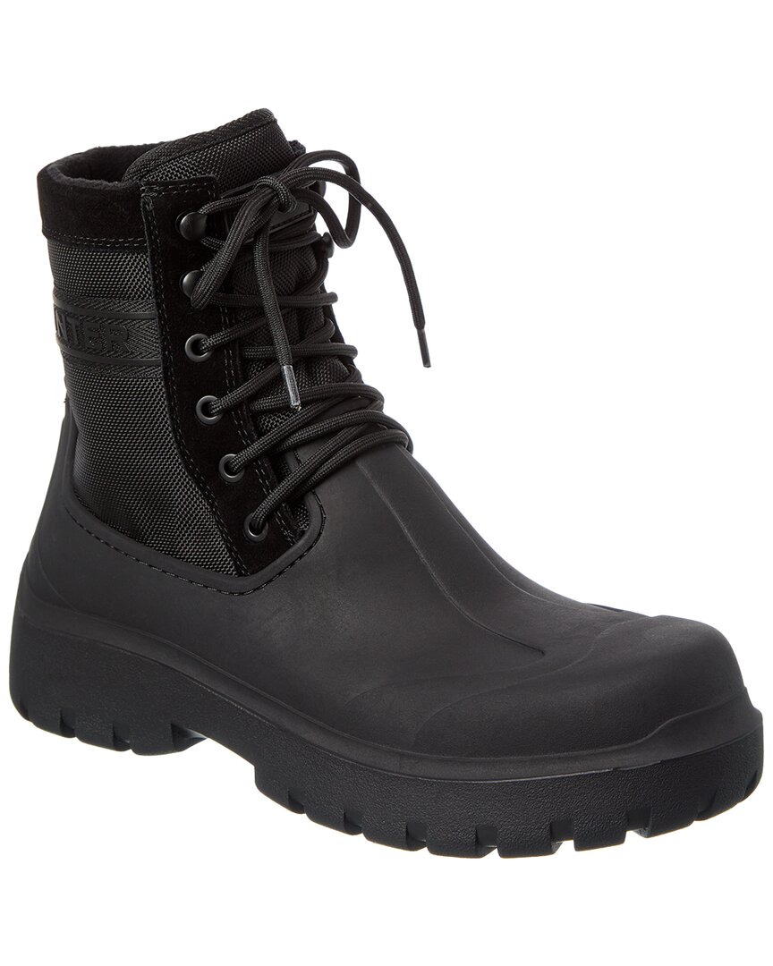 Hunter Nylon & Rubber Boot In Black