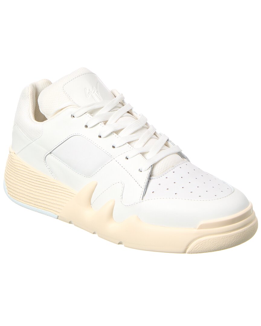 Giuseppe Zanotti Talon Leather Sneaker In White