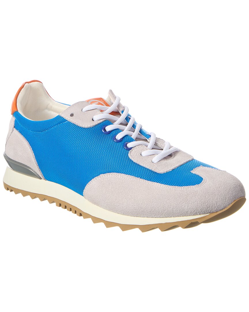 French Connection Rusty Suede & Mesh Sneaker In Blue