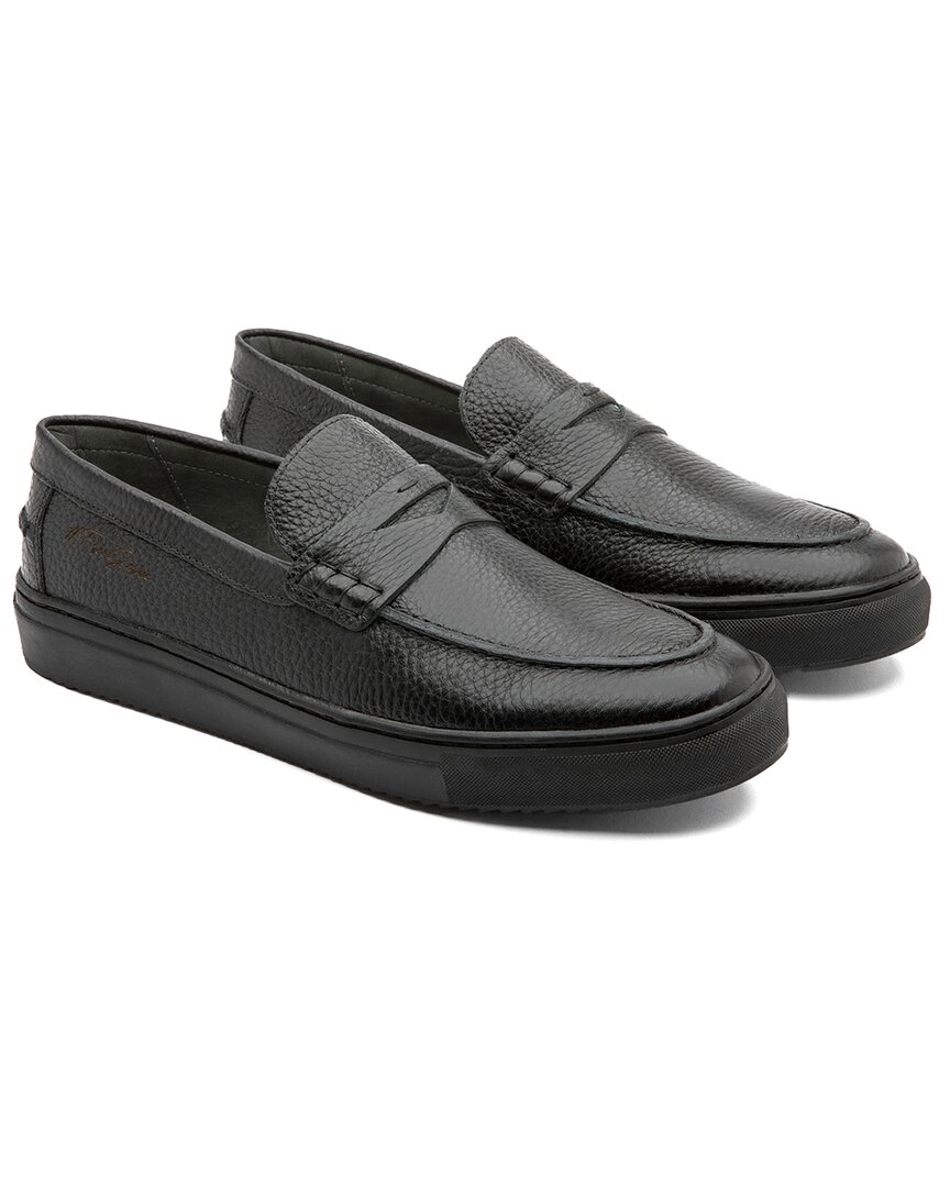 Gernie Nyc 22's Leather Penny Loafer In Black