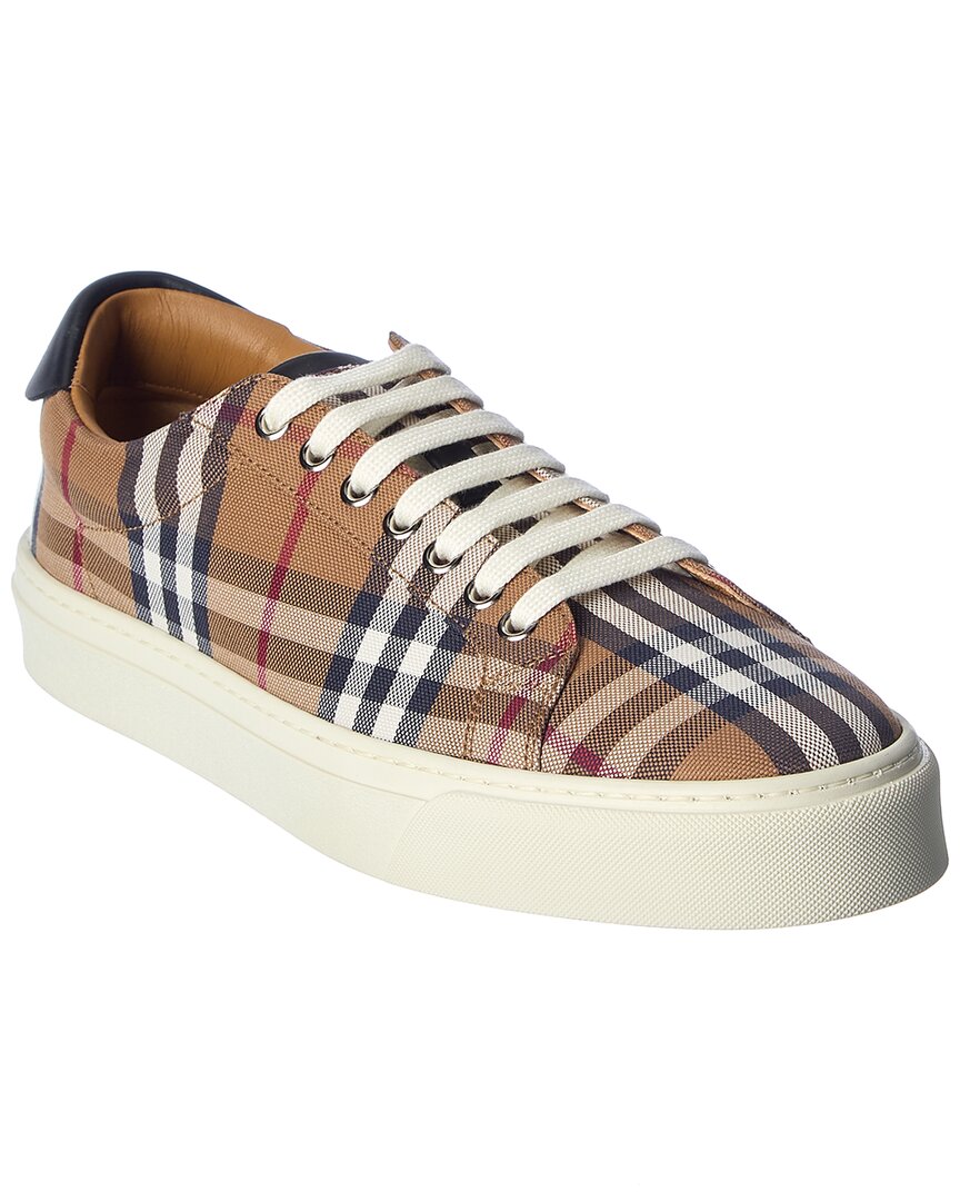 Burberry Vintage Check Low-top Sneakers In Archive Beige