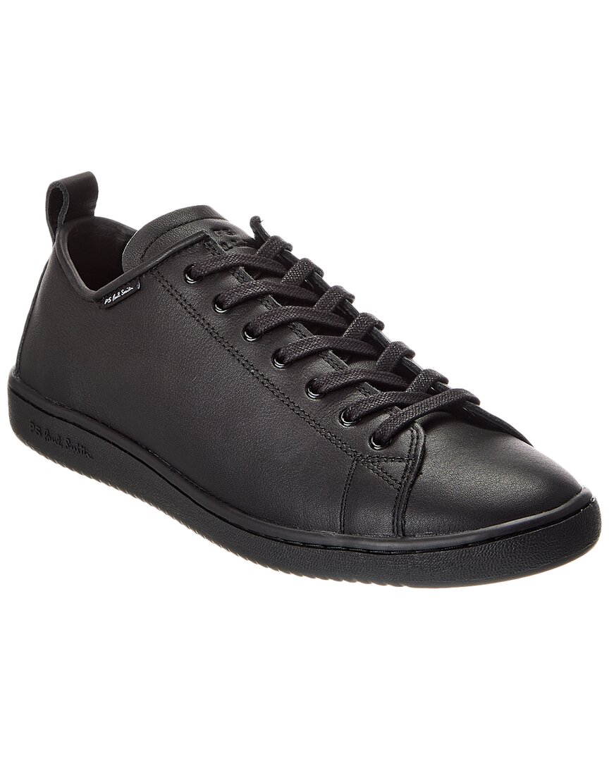 Paul Smith Ps By  Miyata Leather Sneaker In Black
