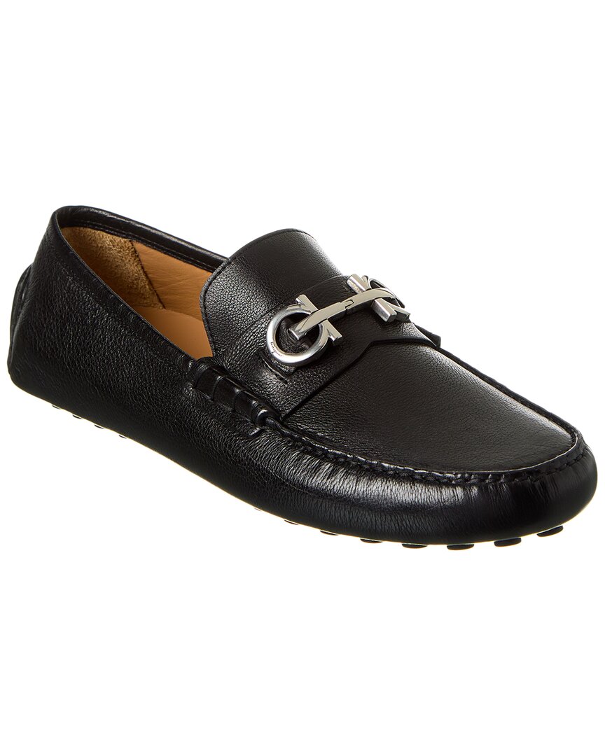 Shop Ferragamo Grazioso Leather Loafer In Black