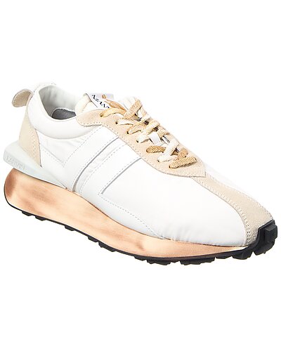 Nylon & Suede Running Sneaker