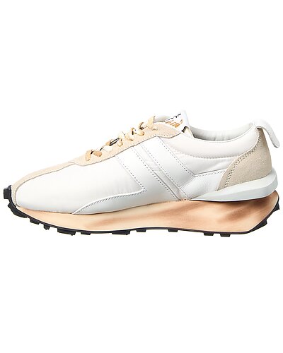 Nylon & Suede Running Sneaker