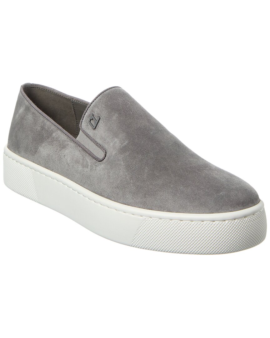 Christian Louboutin Boatissimo Suede Slip-on Sneakers