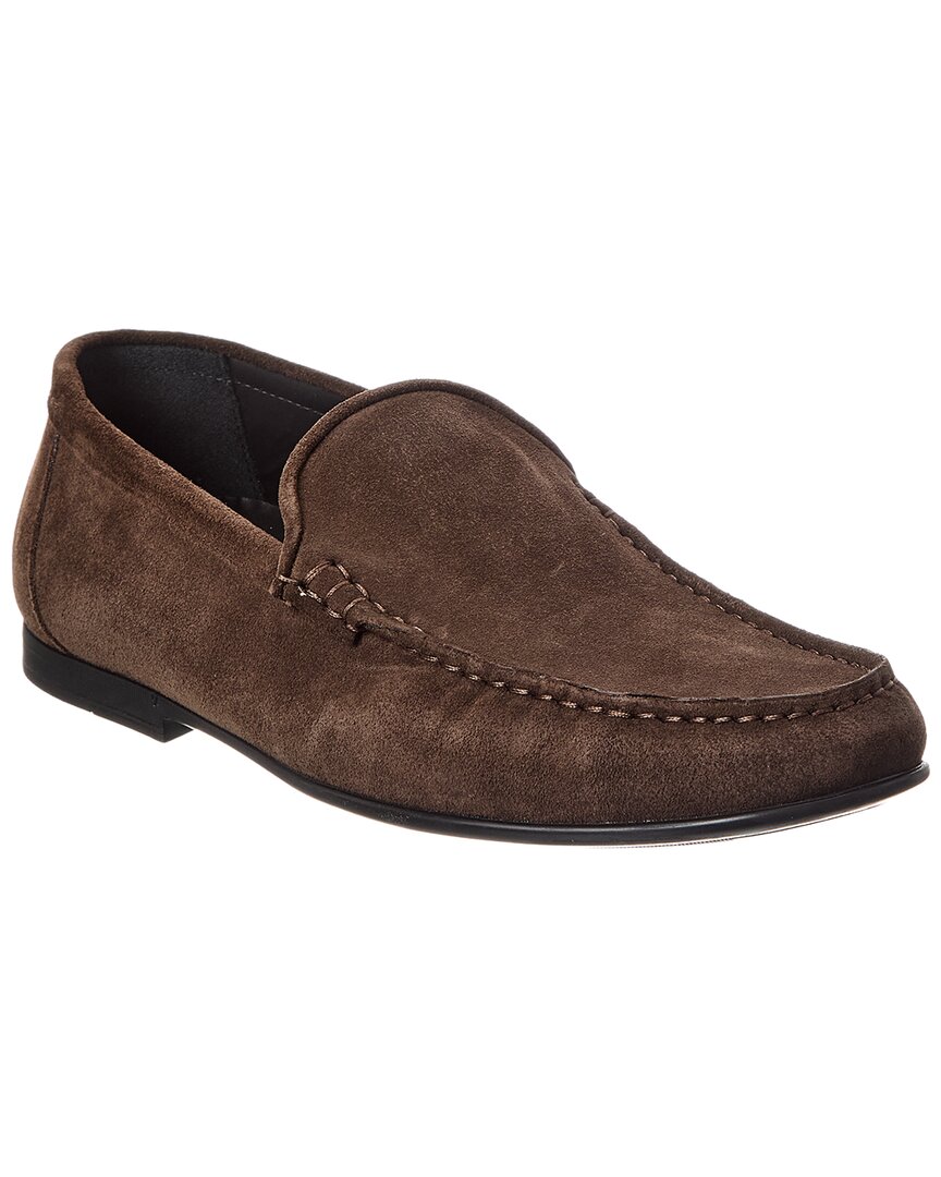 Bally Craxon Suede Loafer In Brown