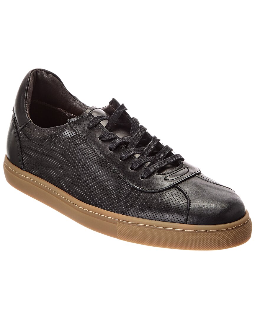 M By Bruno Magli Nate Leather Sneaker In Brown