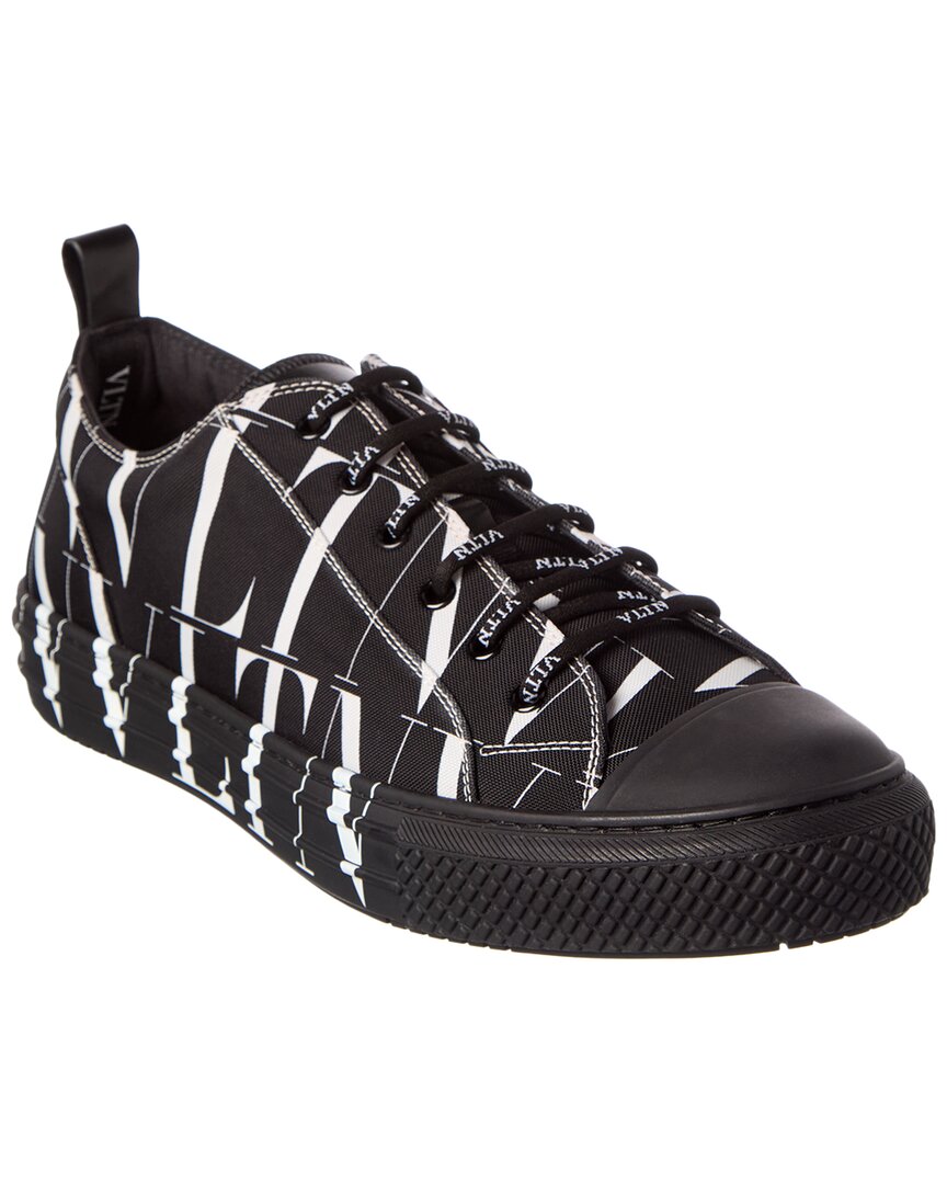 Valentino Vltn Canvas Sneaker In Black