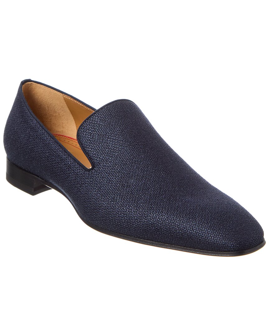 Christian Louboutin Dandelion Crepe De Soie Loafers