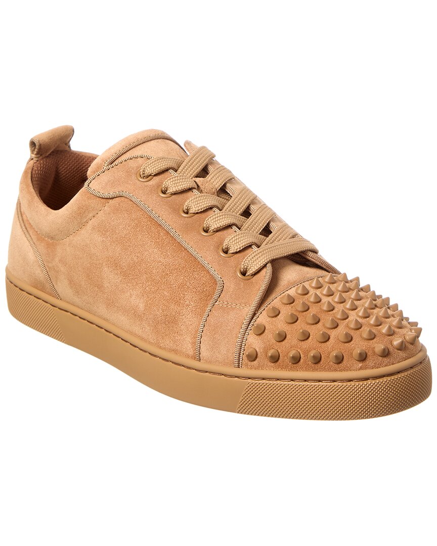 Christian Louboutin Louis Junior Spikes Suede Sneakers
