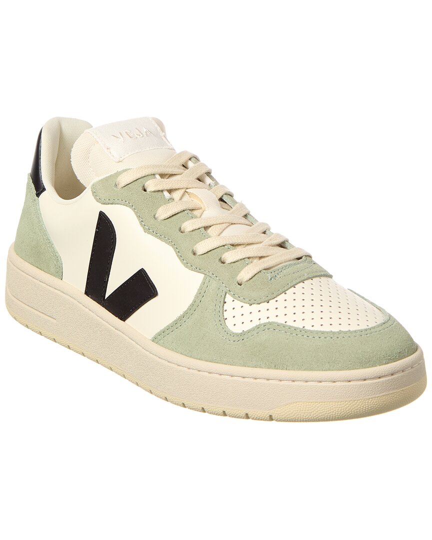 Veja V-10 Prime Leather Sneaker In White