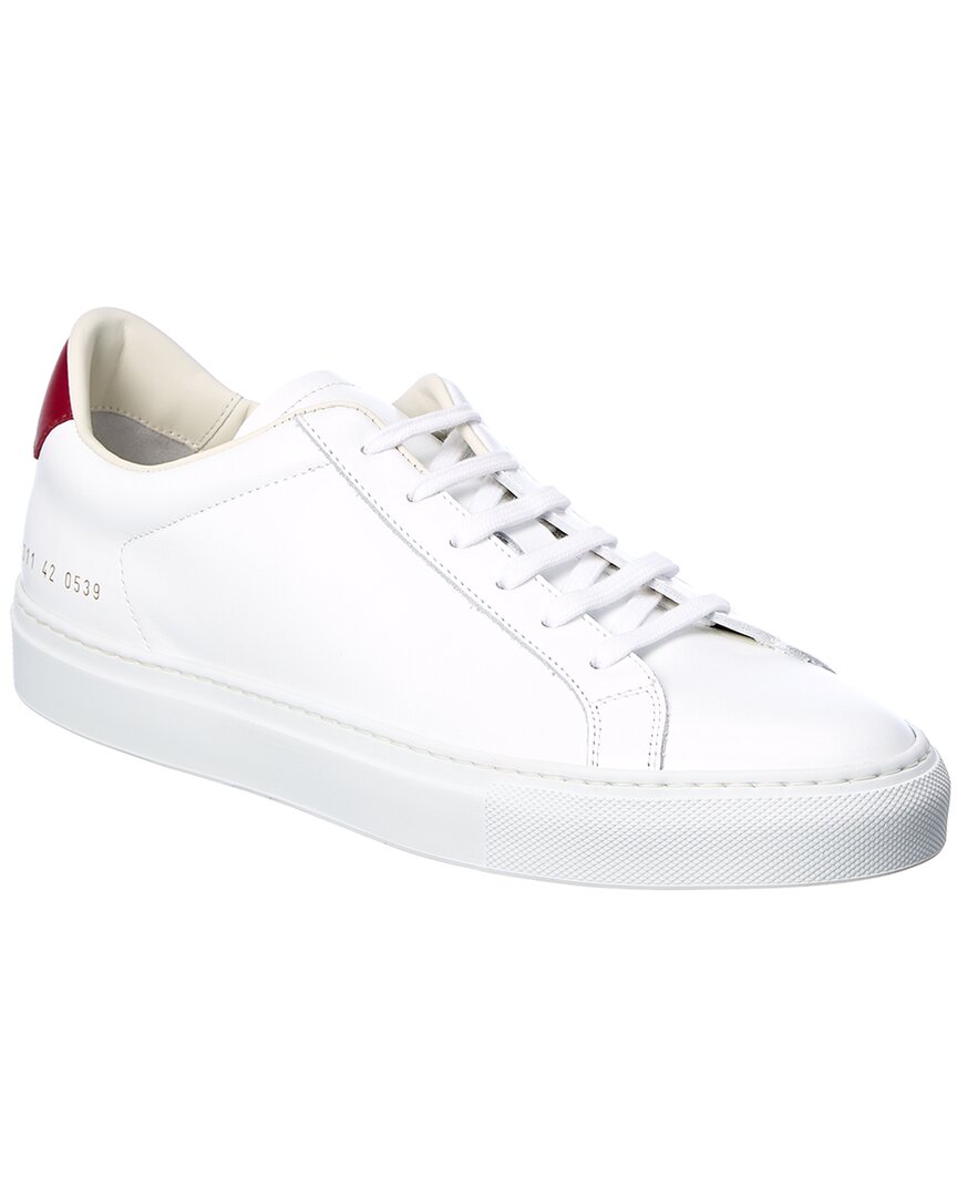 Common Projects White Retro Low Sneakers In White