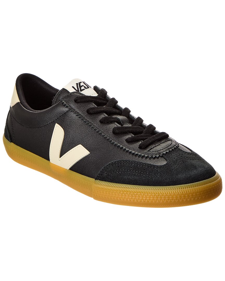 Veja Volley O.t. Leather Sneaker In Black