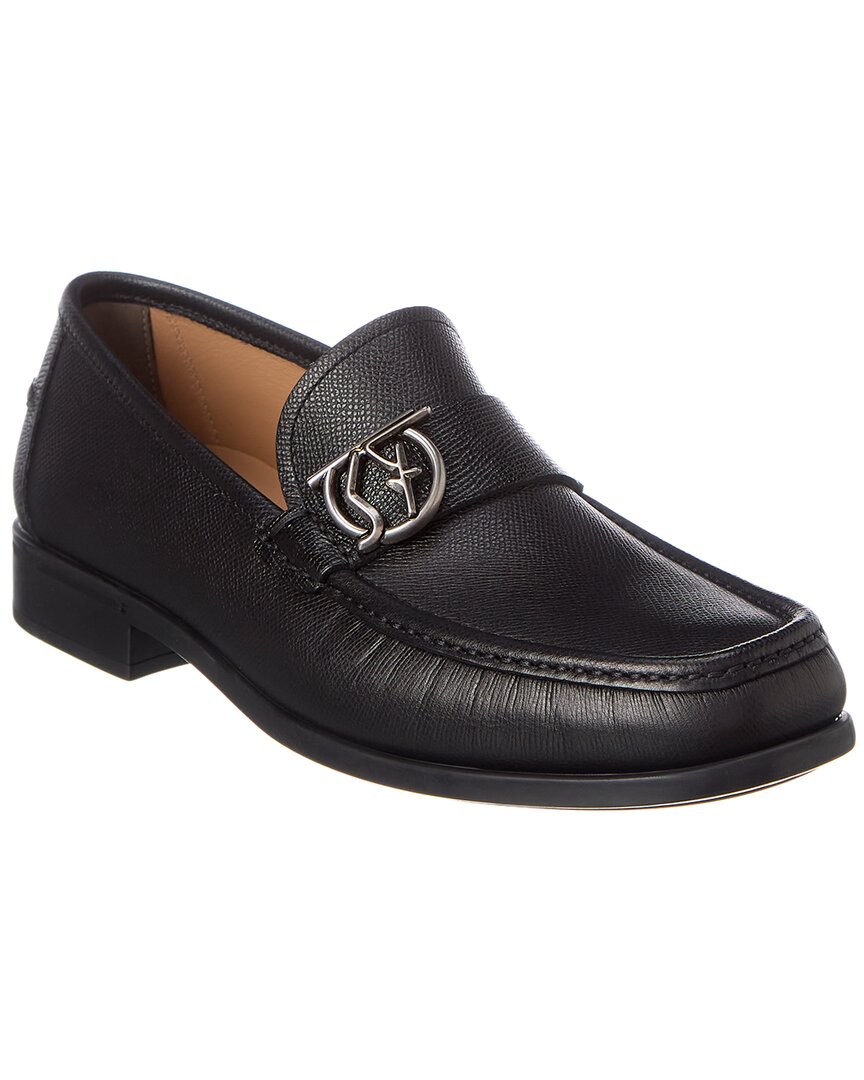 Ferragamo Linus Leather Loafer In Black