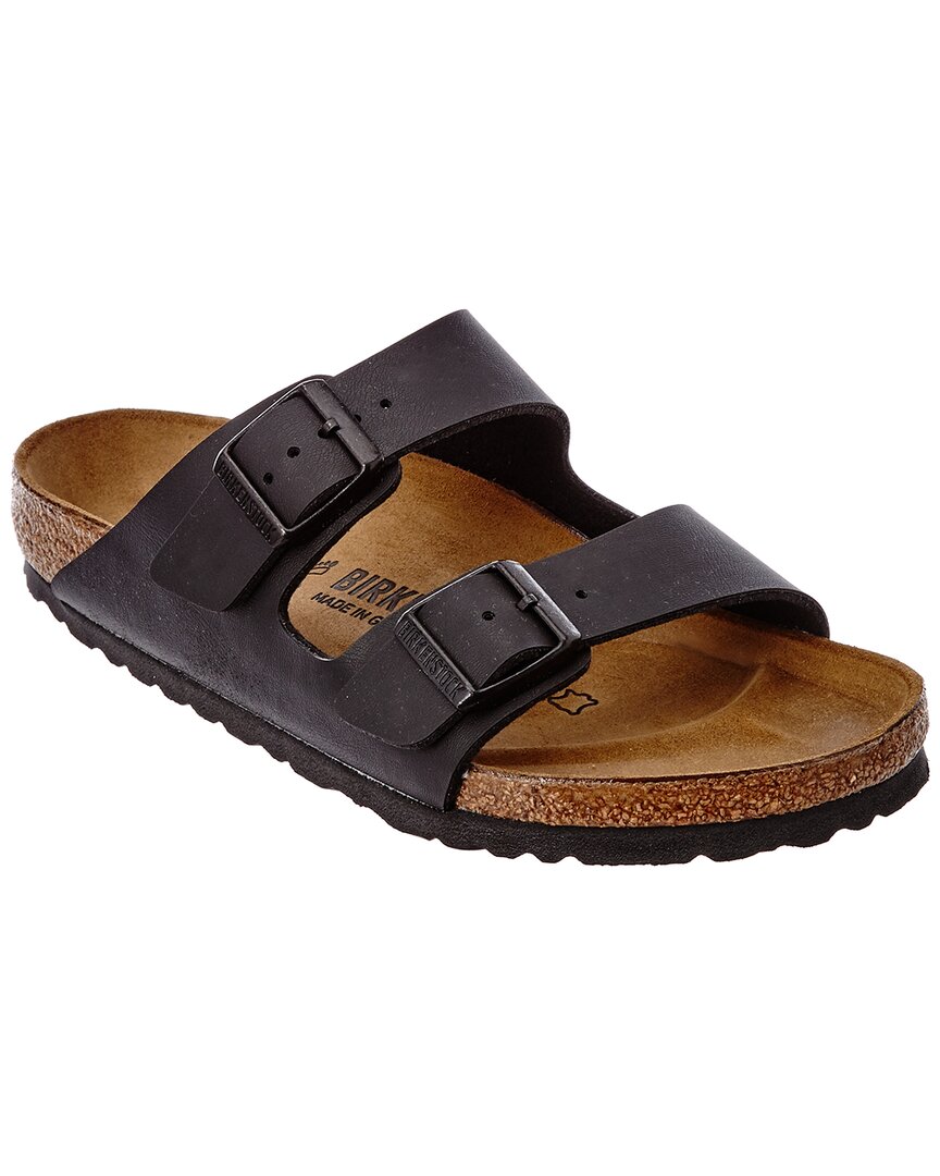 Birkenstock Arizona Sfb Oiled In Mocca Suede Leather In Black